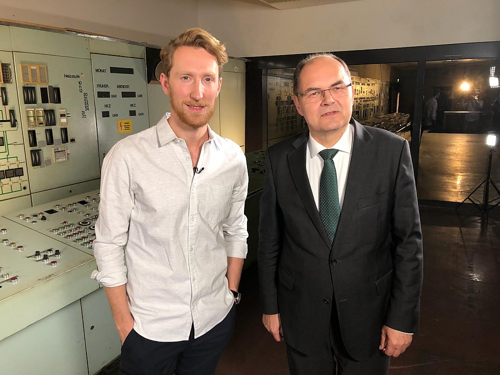 Louis Klamroth und Bundesminister a.D. Christian Schmidt MdB. Louis Klamroth und Bundesminister a.D. Christian Schmidt MdB.